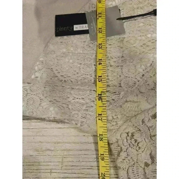 Plenty by Tracy Reese Anthropologie Ivory Lace Knee Length Dress M Coquette NWT - Picture 11 of 11